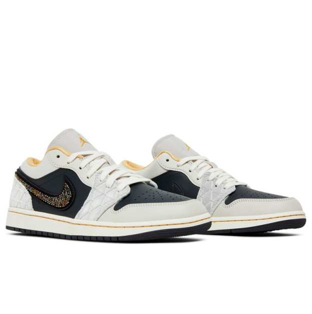 Jordan 1 Low Beaded Swoosh DV1762-001