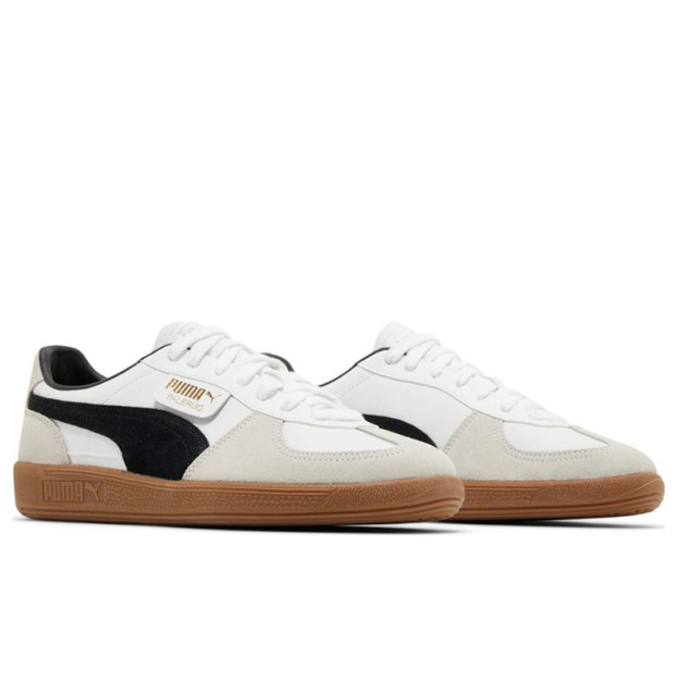 Puma Palermo Leather White Black Gum 396464-01